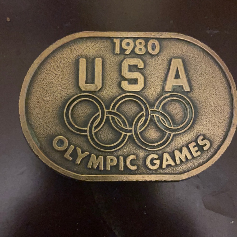 Levi Strauss & Co. vintage olympic belt buckle